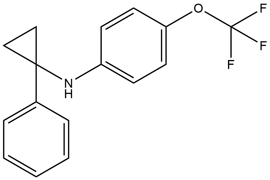 N-(1-Phenylcyclopropyl)-4-(trifluoromethoxy)benzenamine Structure