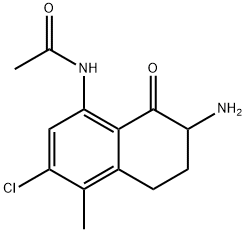 N-(7-氨基-3-氯-4-甲基-8-氧代-5,6,7,8-四氢萘-1-基)乙酰胺, 2813269-68-8, 结构式