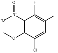 1-氯-4,5-二氟-2-甲氧基-3-硝基苯, 2813324-11-5, 结构式