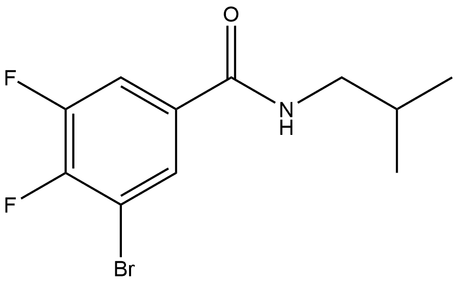 3-Bromo-4,5-difluoro-N-(2-methylpropyl)benzamide Structure