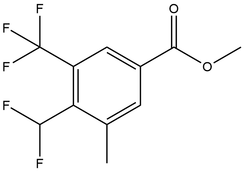 Methyl 4-(difluoromethyl)-3-methyl-5-(trifluoromethyl)benzoate|Methyl 4-(difluoromethyl)-3-methyl-5-(trifluoromethyl)benzoate