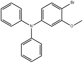 Benzenamine, 4-bromo-3-methoxy-N,N-diphenyl- Structure