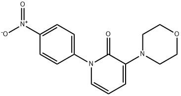 2(1H)-Pyridinone, 3-(4-morpholinyl)-1-(4-nitrophenyl)- Struktur