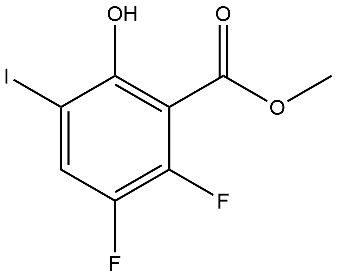 methyl 2,3-difluoro-6-hydroxy-5-iodobenzoate Structure