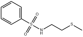 Benzenesulfonamide, N-[2-(methylthio)ethyl]- Structure