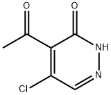 3(2H)-Pyridazinone, 4-acetyl-5-chloro- Structure