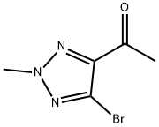 1-(5-溴-2-甲基-2H-1,2,3-三唑-4-基)乙-1-酮, 2821088-67-7, 结构式