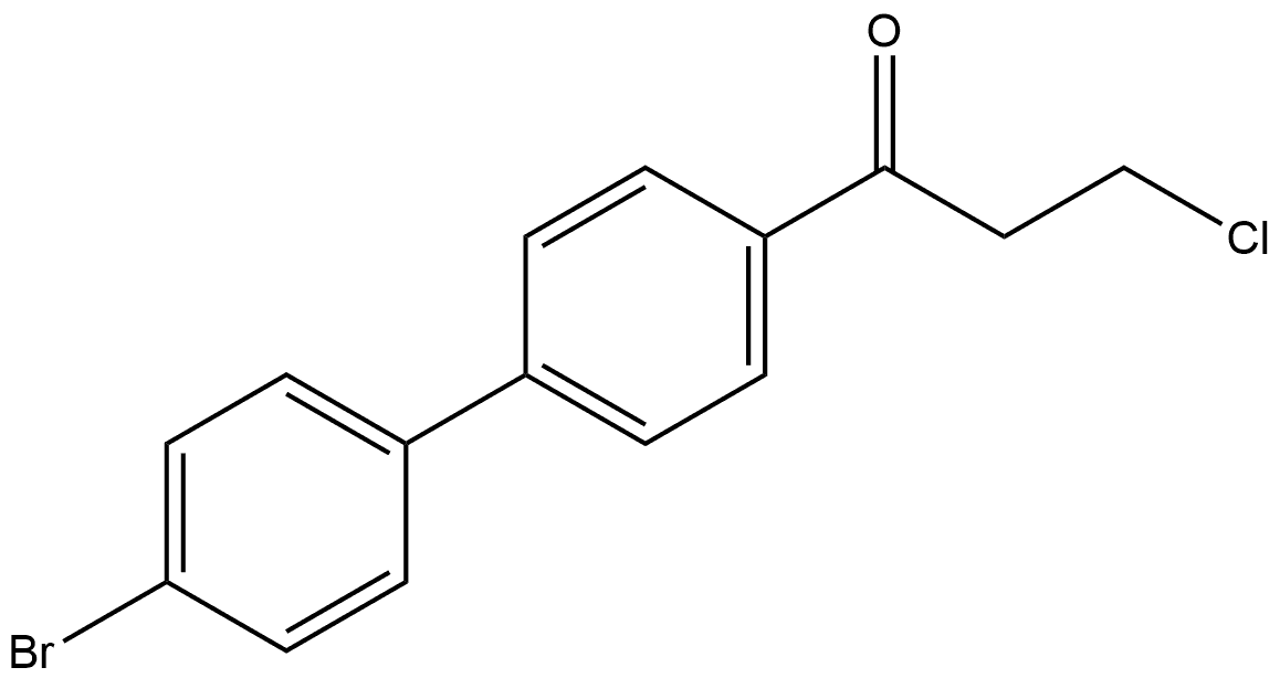 1-(4'-Bromo[1,1'-biphenyl]-4-yl)-3-chloro-1-propanone Structure