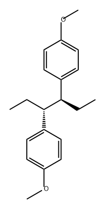 Benzene, 1,1'-(1,2-diethyl-1,2-ethanediyl)bis[4-methoxy-, (R*,S*)- (9CI) Structure