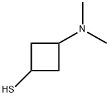 3-(二甲氨基)环丁烷-1-硫醇 结构式