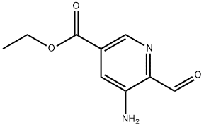 5-氨基-6-甲酰基烟酸乙酯, 2827008-31-9, 结构式