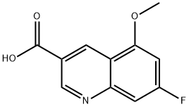 7-氟-5-甲氧基喹啉-3-羧酸, 2828438-97-5, 结构式