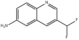 3-(二氟甲基)喹啉-6-胺, 2828438-99-7, 结构式