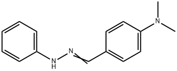 Benzaldehyde,4-(dimethylamino)-, 2-phenylhydrazone Struktur