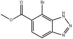 4-溴-1H-苯并[D][1,2,3]三唑-5-甲酸甲酯,2829585-27-3,结构式