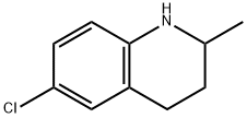 Quinoline, 6-chloro-1,2,3,4-tetrahydro-2-methyl- Struktur