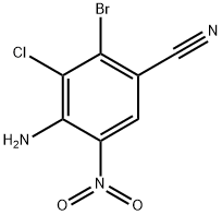 4-氨基-2-溴-3-氯-5-硝基苯甲腈, 2836226-50-5, 结构式