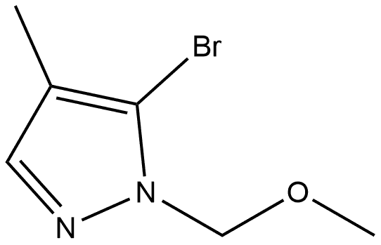 5-Bromo-1-(methoxymethyl)-4-methyl-1H-pyrazole Structure
