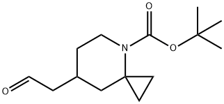 4-Azaspiro[2.5]octane-4-carboxylic acid, 7-(2-oxoethyl)-, 1,1-dimethylethyl ester Structure