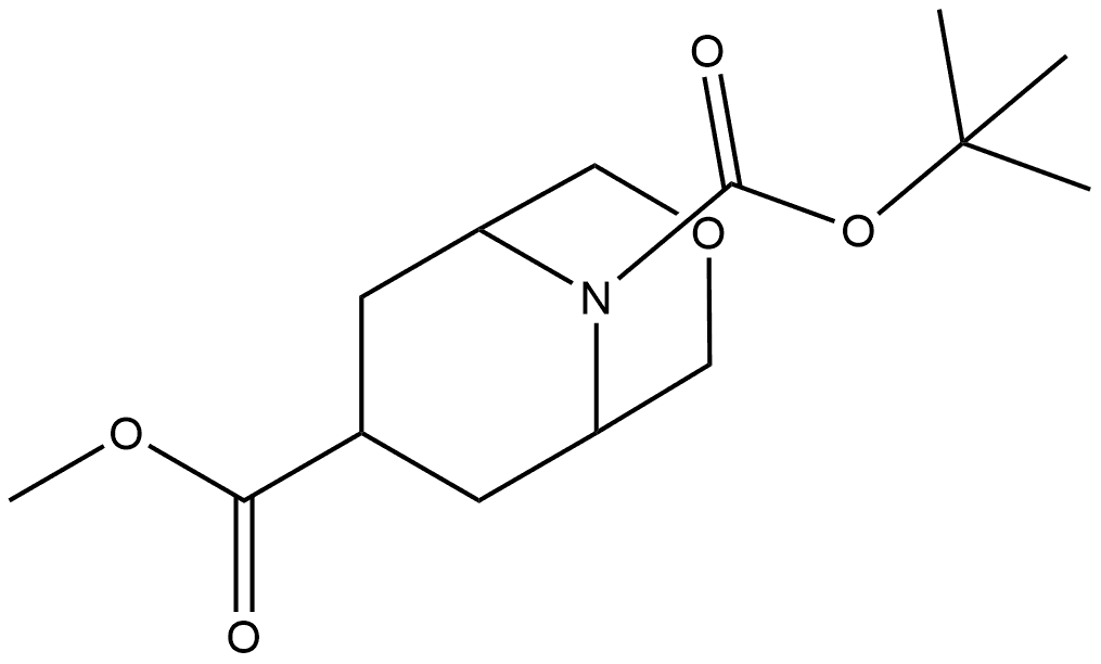 9-叔-丁基 7-甲基 ENDO-3-氧杂-9-氮杂二环[3.3.1]壬烷-7,9-二甲酸基酯,2840801-49-0,结构式