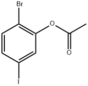 2-溴-5-碘代苯基乙酸酯 结构式
