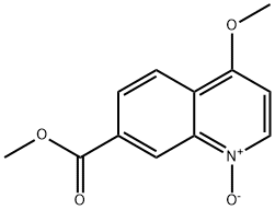 7-Quinolinecarboxylic acid, 4-methoxy-, methyl ester, 1-oxide Structure