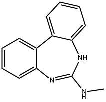 5H-Dibenzo[d,f][1,3]diazepin-6-amine, N-methyl- Struktur