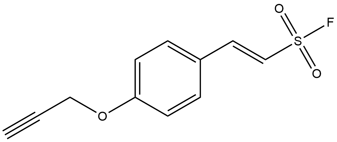 Ethenesulfonyl fluoride, 2-[4-(2-propyn-1- Structure