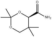 1,3-Dioxane-4-carboxamide, 2,2,5,5-tetramethyl-, (4R)- Struktur