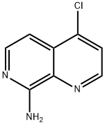 1,7-Naphthyridin-8-amine, 4-chloro- Structure