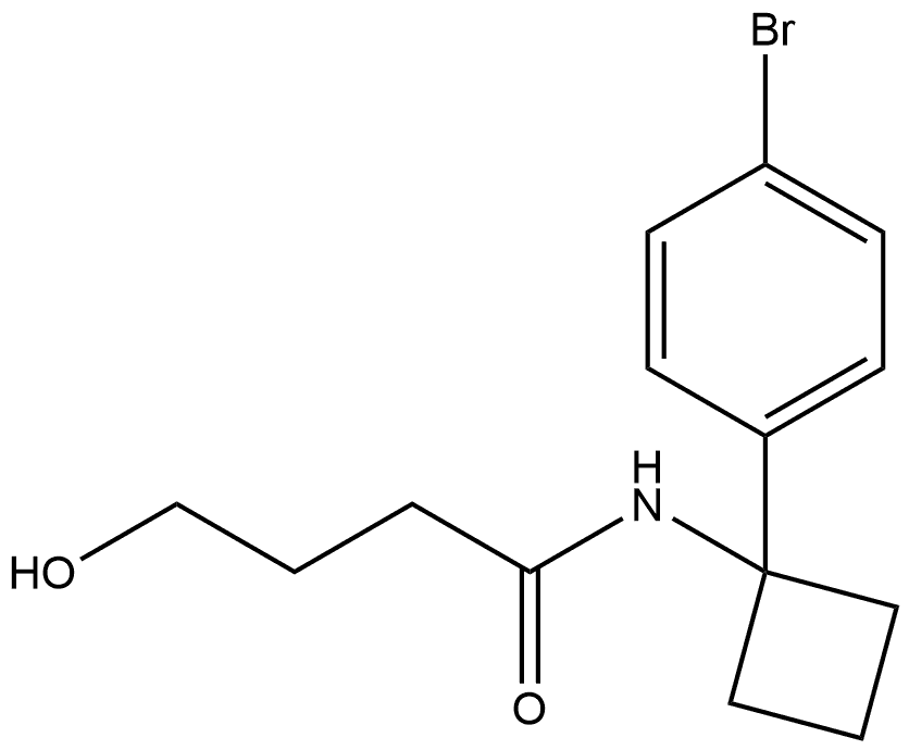 N-(1-(4-溴苯基)环丁基)-4-羟基丁酰胺, 2853632-22-9, 结构式