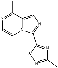 Imidazo[1,5-a]pyrazine, 8-methyl-3-(3-methyl-1,2,4-thiadiazol-5-yl)- Structure