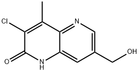 3-氯-7-(羟甲基)-4-甲基-1,5-萘吡啶-2(1H)-酮,2855981-81-4,结构式