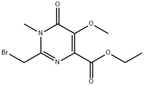 2-(溴甲基)-5-甲氧基-1-甲基-6-氧代-1,6-二氢嘧啶-4-羧酸乙酯, 2857080-76-1, 结构式