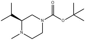 1-Piperazinecarboxylic acid, 4-methyl-3-(1-methylethyl)-, 1,1-dimethylethyl ester, (3S)-,2857093-37-7,结构式