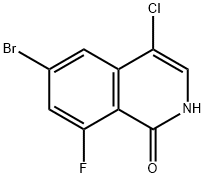 6-溴-4-氯-8-氟异喹啉-1(2H)-酮,2857816-25-0,结构式