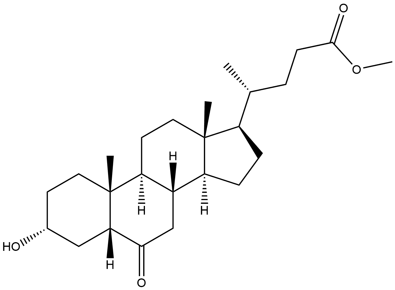 Cholan-24-oic acid, 3-hydroxy-6-oxo-, methyl ester, (3α,5β)-