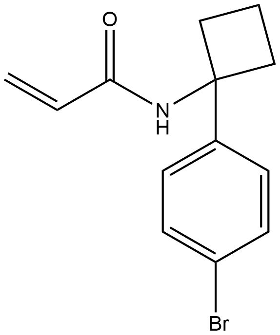 N-(1-(4-溴苯基)环丁基)丙烯酰胺, 2862682-77-5, 结构式
