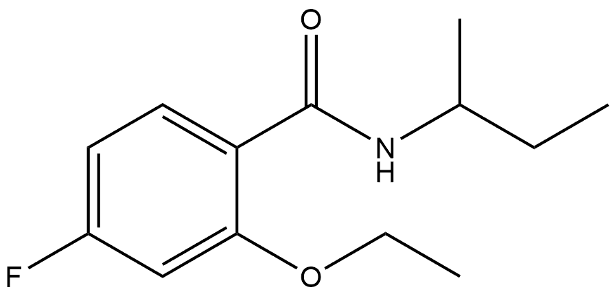 2-Ethoxy-4-fluoro-N-(1-methylpropyl)benzamide Structure