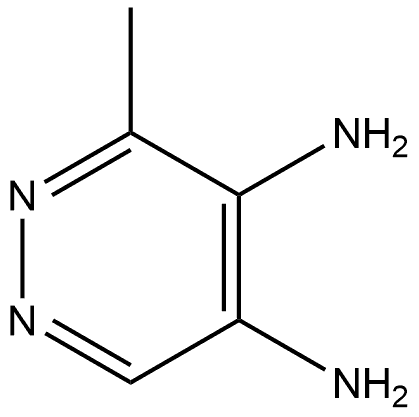 3-METHYLPYRIDAZINE-4,5-DIAMINE 结构式