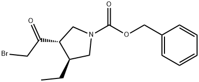 (3S,4S)-3-(2-溴乙酰基)-4-乙基吡咯烷-1-羧酸苄酯,2868258-96-0,结构式