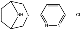 3,8-Diazabicyclo[3.2.1]octane, 3-(6-chloro-3-pyridazinyl)- Structure