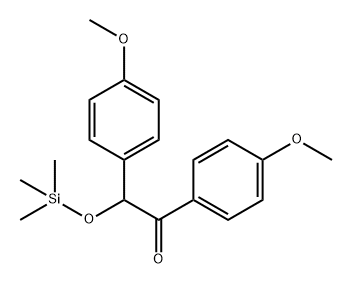 Acetophenone, 4'-methoxy-2-(p-methoxyphenyl)-2-(trimethylsiloxy)- (8CI) Structure