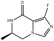 (6R)-1-Fluoro-6,7-dihydro-6-methylimidazo[1,5-a]pyrazin-8(5H)-one Struktur