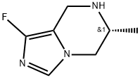 (6R)-1-Fluoro-5,6,7,8-tetrahydro-6-methylimidazo[1,5-a]pyrazine Struktur