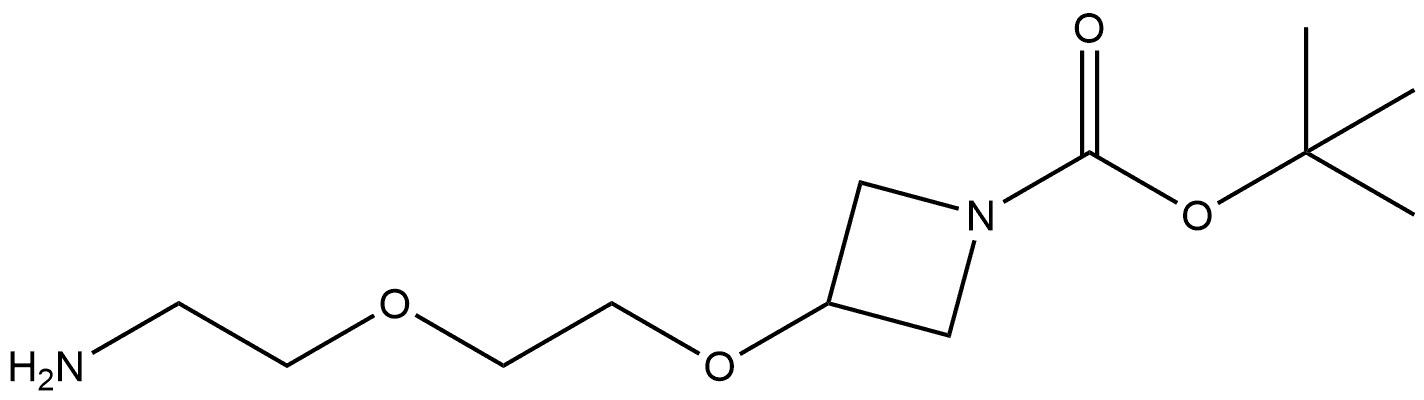 tert-butyl 3-[2-(2-aminoethoxy)ethoxy]azetidine-1-carboxylate 结构式