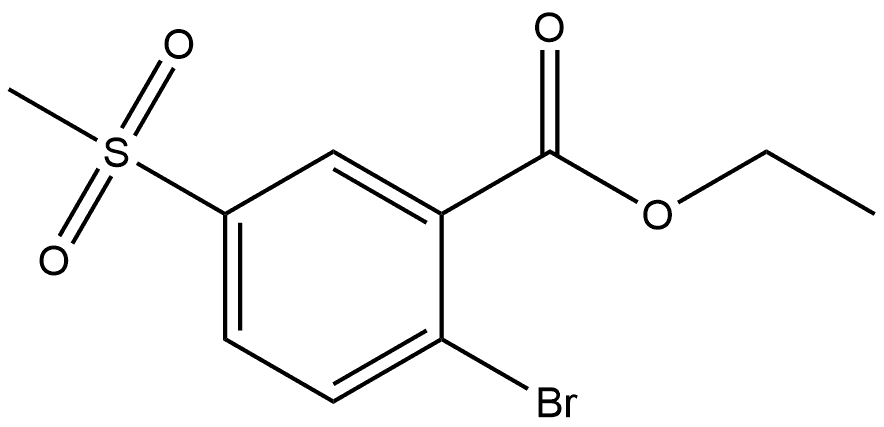 Ethyl 2-bromo-5-(methylsulfonyl)benzoate Structure