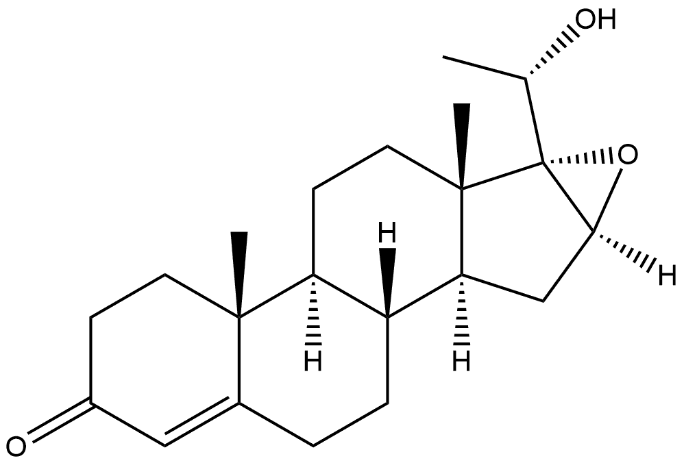 Pregn-4-en-3-one, 16,17-epoxy-20-hydroxy-, (16α,20S)-