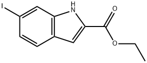 Ethyl 6-iodo-1H-indole-2-carboxylate 结构式