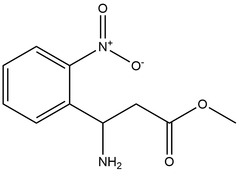 Benzenepropanoic acid, β-amino-2-nitro-, methyl ester Struktur